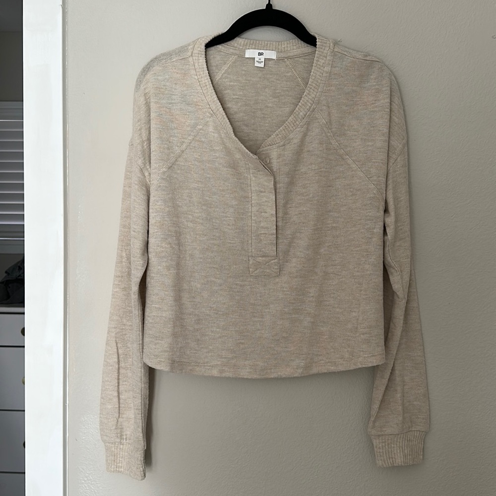 BP Cream Long Sleeve Tee